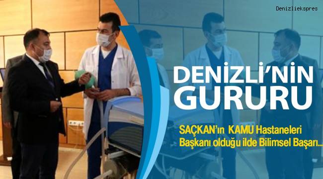 Saçkan'ın Kamu Hastaneleri Başkanı olduğu ilde Bilimsel Başarı...