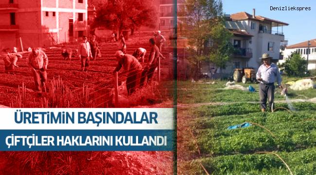 Sokağa çıkma kısıtlamasından muaf olan çiftçiler üretim başında