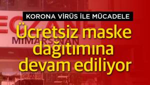 Ücretsiz maske dağıtımına devam ediliyor