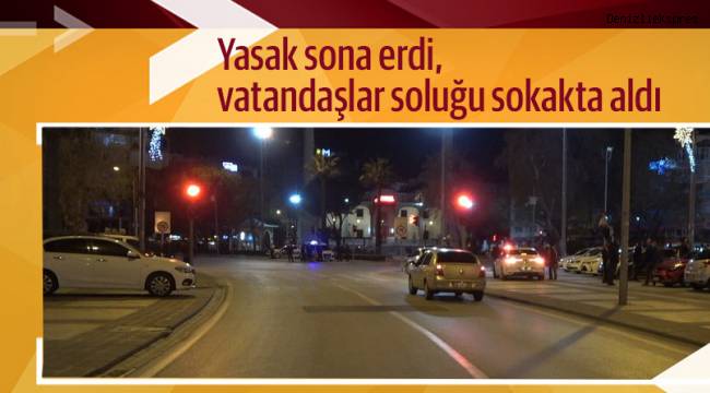 Yasak sona erdi, vatandaşlar soluğu sokakta aldı