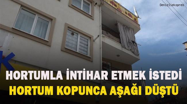 Boğazına hortum bağlayıp intihara kalkışan şahıs 10 metreden düştü