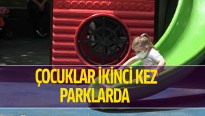Çocuklar ikinci kez parklarda