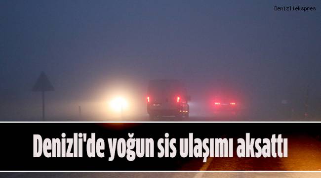 Denizli'de yoğun sis ulaşımı aksattı