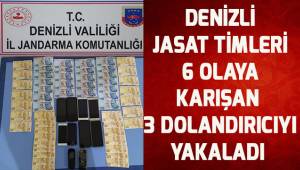 Denizli JASAT Timleri 3 Dolandırıcıyı yakaladı