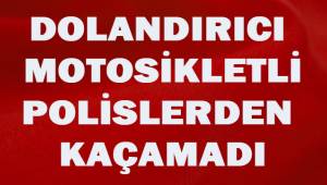 Dolandırıcılık suçundan aranan şahsı trafik polisleri kovalamaca sonrası yakaladı