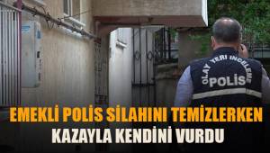 Emekli polis beylik tabancasını temizlerken kazara kendini vurdu