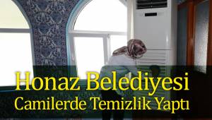 Honaz Belediyesi Camilerde Temizlik Yaptı