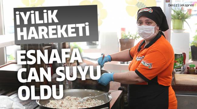 İYİLİK HAREKETİ ESNAFA CAN SUYU OLDU