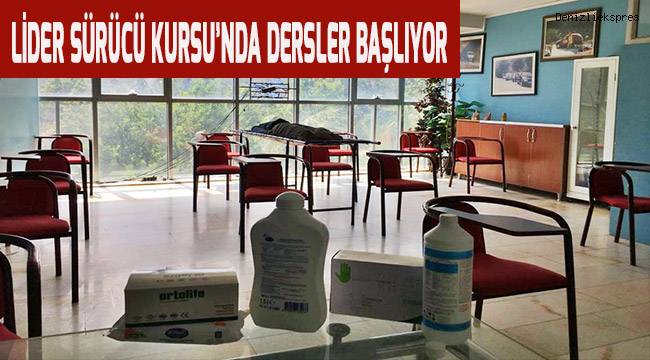 Lider Sürücü Kursu'nda dersler başlıyor