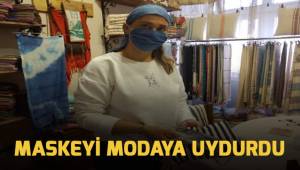 Maskeyi modaya uydurdu