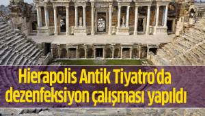 Müzik seslerinin yankılanacağı 2 bin 500 yıllık antik tiyatro dezenfekte edildi