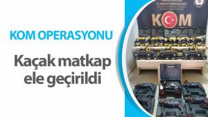 Polisten kaçak matkap operasyonu