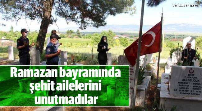 Ramazan bayramında şehit ailelerini unutmadılar