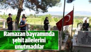 Ramazan bayramında şehit ailelerini unutmadılar