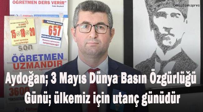 TÜRKİYE İÇİN UTANÇ VAKTİ: 3 MAYIS DÜNYA BASIN ÖZGÜRLÜĞÜ GÜNÜ