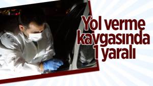 Yol verme kavgasında 1 yaralı