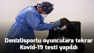 Yukatel Denizlispor'a ikinci kez Kovid-19 testi yapıldı