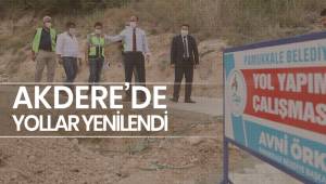 AKDERE'DE YOLLAR YENİLENDİ