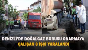 Altyapı çalışmaları sırasında doğal gaz parladı: 3 işçi yaralı