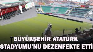 Büyükşehir, Atatürk Stadyumu'nu dezenfekte etti