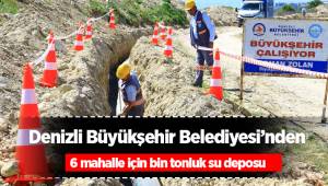 Büyükşehirden 6 mahalle için bin tonluk su deposu