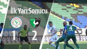 Çaykur Rizespor 1-2 Yukatel Denizlispor İlk Yarı Sonucu