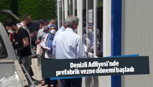Denizli Adliyesi'nde prefabrik vezne dönemi başladı