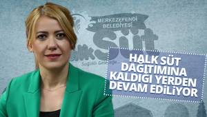 HALK SÜT DAĞITIMINA KALDIĞI YERDEN DEVAM EDİYOR