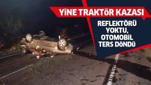 Hurdaya dönen otomobilden burnu bile kanamadan çıktı