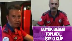 İtfaiye erlerinden neşelendiren Babalar Günü klibi
