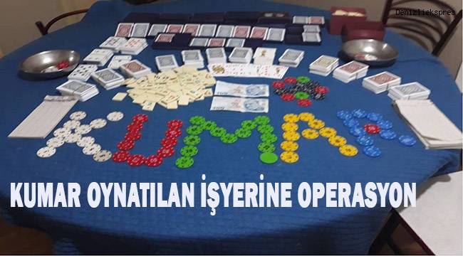 Kumar oynatılan 2 iş yerine operasyon
