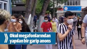 Sınavdan çıkan öğrencilere,