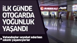 Otogarda hareketlilik başladı