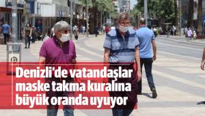 Vatandaşlar maske takma kuralına büyük oranda uyuyor
