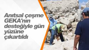 Anıtsal çeşme GEKA'nın desteğiyle gün yüzüne çıkartıldı
