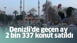 Denizli’de geçen ay 2 bin 337 konut satıldı