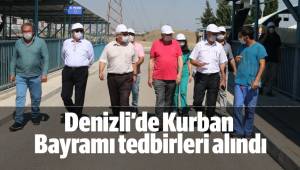 Denizli’de Kurban Bayramı tedbirleri alındı