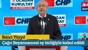 İkinci Yüzyıl Çağrı Beyannamesi oy birliğiyle kabul edildi