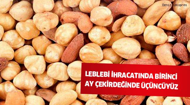 LEBLEBİ İHRACATINDA BİRİNCİ, AY ÇEKİRDEĞİNDE ÜÇÜNCÜYÜZ