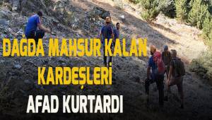 Mahsur kalan kampçı kardeşleri AFAD kurtardı