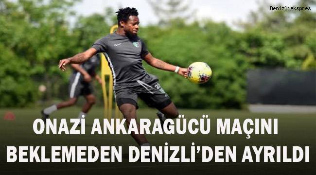 Onazi Ankaragücü Maçını beklemeden şehirden ayrıldı