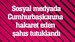 Sosyal medya hesabından Cumhurbaşkanına hakaret eden şahıs tutuklandı