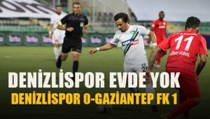 Süper Lig: Denizlispor: 0 - Gaziantep FK: 1