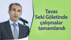 Tavas Seki Göletinde çalışmalar tamamlandı