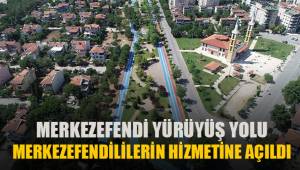YÜRÜYÜŞ VE BİSİKLET YOLU MERKEZEFENDİLİLERİN HİZMETİNDE