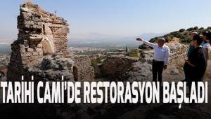 500 YILLIK TARİHİ CAMİ'DE RESTORASYON BAŞLADI