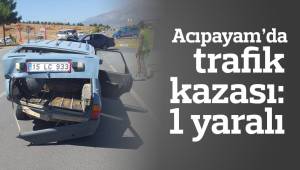 Acıpayam’da trafik kazası: 1 yaralı