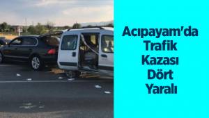 Acıpayam'da Trafik Kazası Dört Yaralı