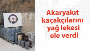 Akaryakıt kaçakçılarını yağ lekesi ele verdi