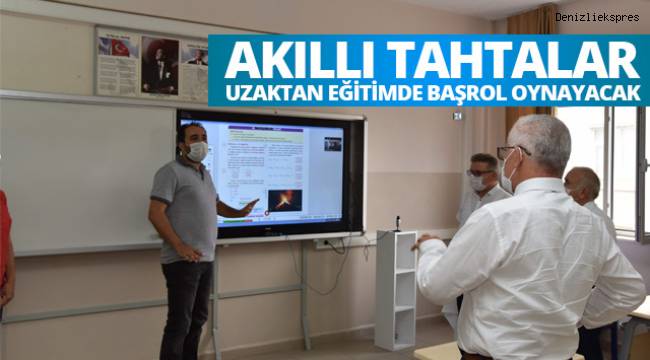 Akıllı tahtalar uzaktan eğitimde kullanılacak